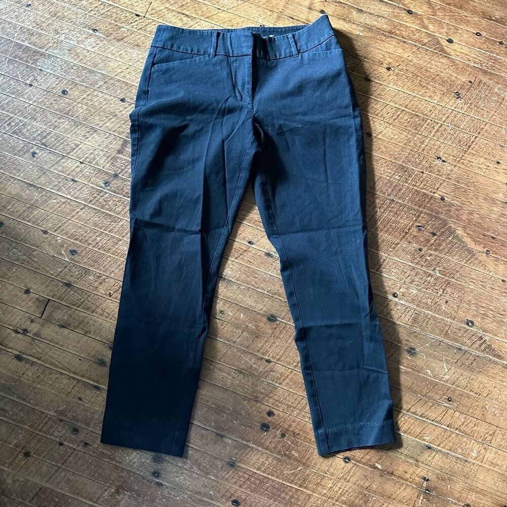 Loft black business curvy skinny ankle 6 classic slacks
